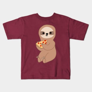 Pizza Sloth Kids T-Shirt